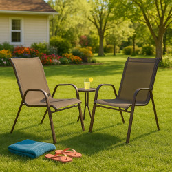 Комплект садовых стульев Springos Monza GF0104 (Brown)
