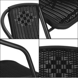 Scaun de gradina Springos Bistro GF1011 (Black) Thumb