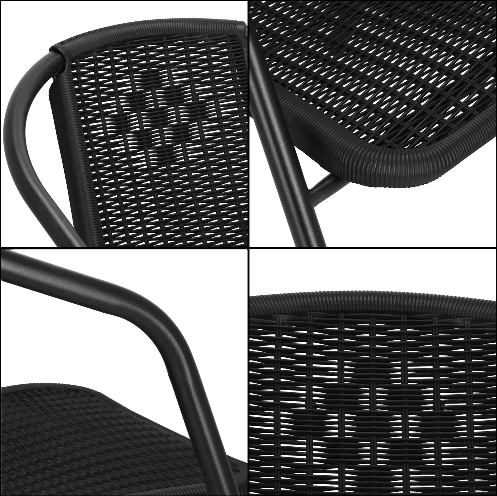 Scaun de gradina Springos Bistro GF1011 (Black) - 6