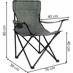 Складной стул Springos Costa CS0002 (Grey) Thumb