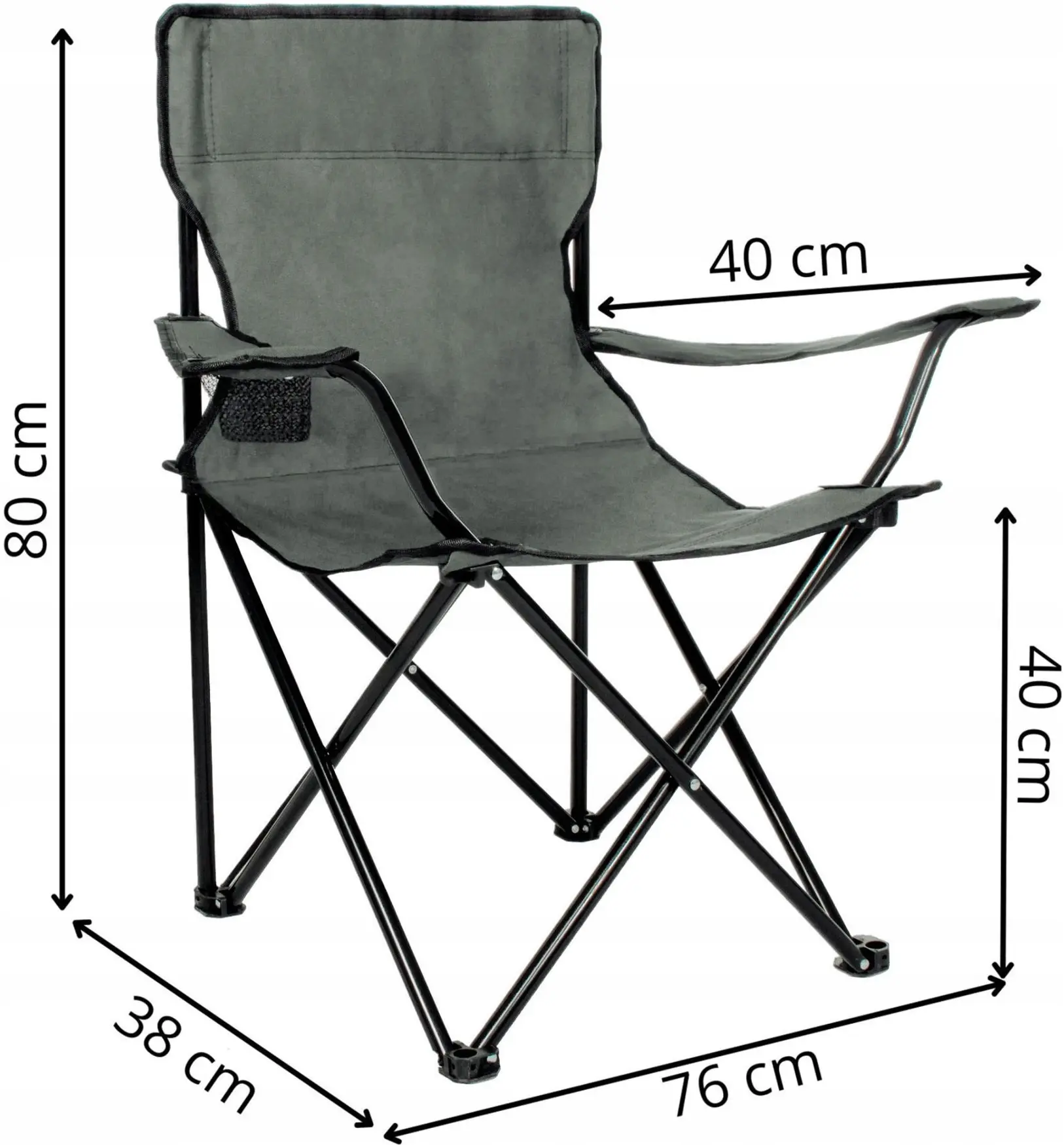 Складной стул Springos Costa CS0002 (Grey) - 8