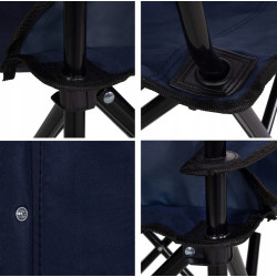 Scaun pliabil Springos Costa CS0003 (Dark Blue) Thumb