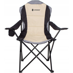 Scaun pliabil Springos Costa Premium XXL CS0005 (Beige/Black) Thumb