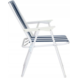 Scaun pliabil Springos Malaga GC0050 (White/Blue) Thumb