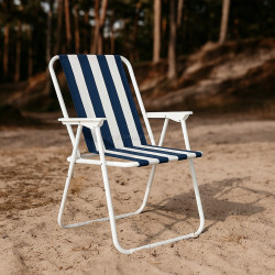 Scaun pliabil Springos Malaga GC0050 (White/Blue)