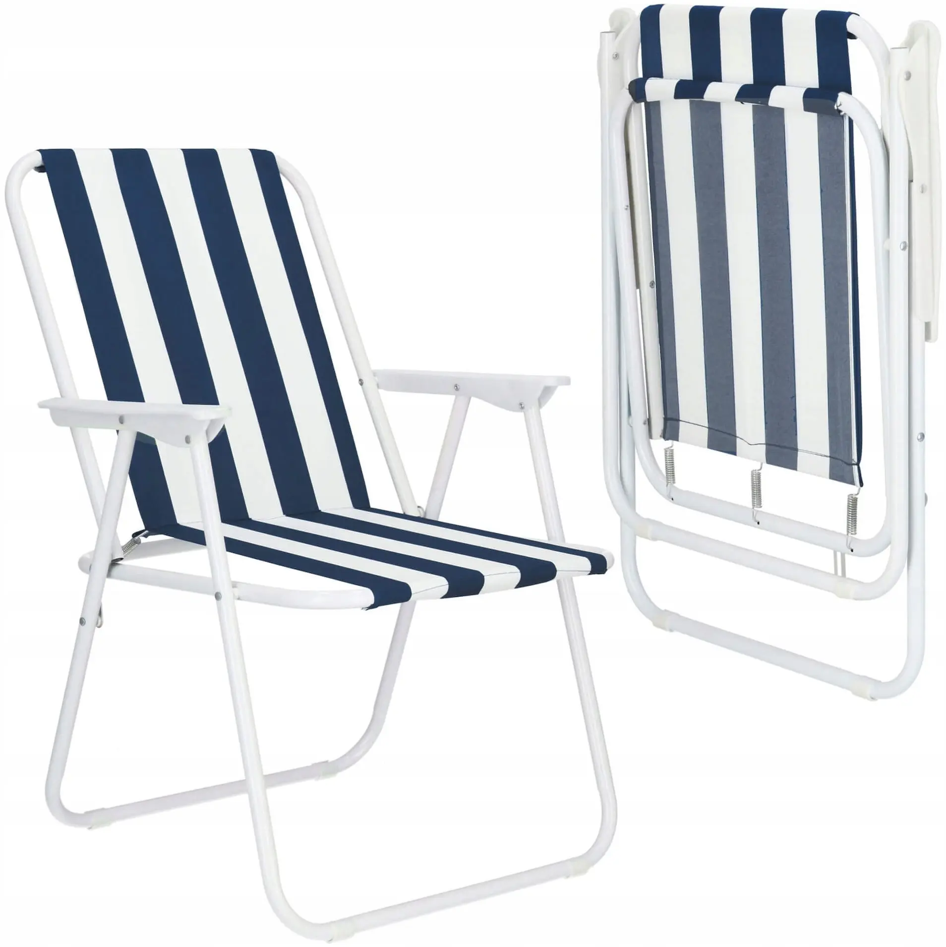 Scaun pliabil Springos Malaga GC0050 (White/Blue) - 5