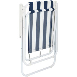 Scaun pliabil Springos Malaga GC0050 (White/Blue) Thumb