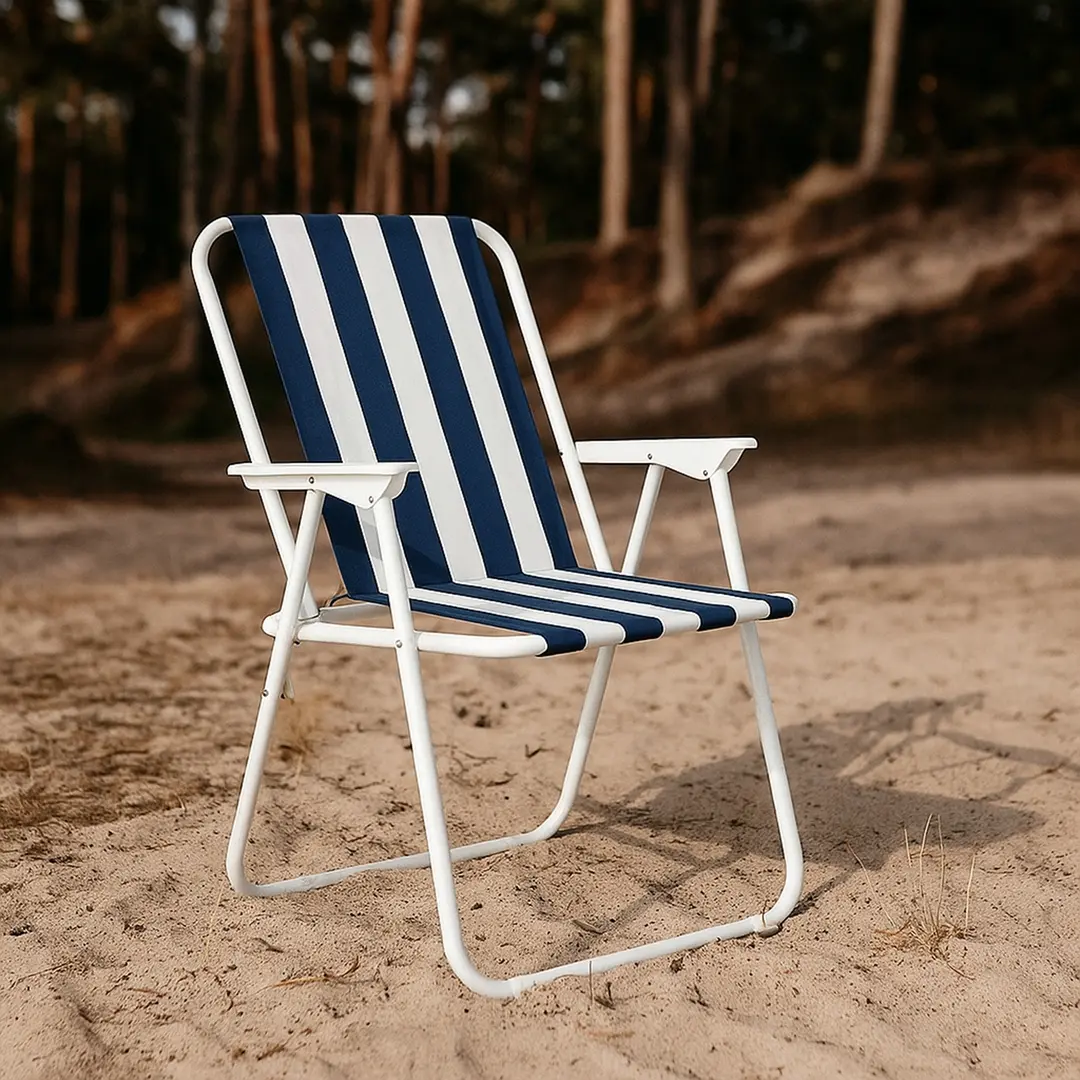 Scaun pliabil Springos Malaga GC0050 (White/Blue)