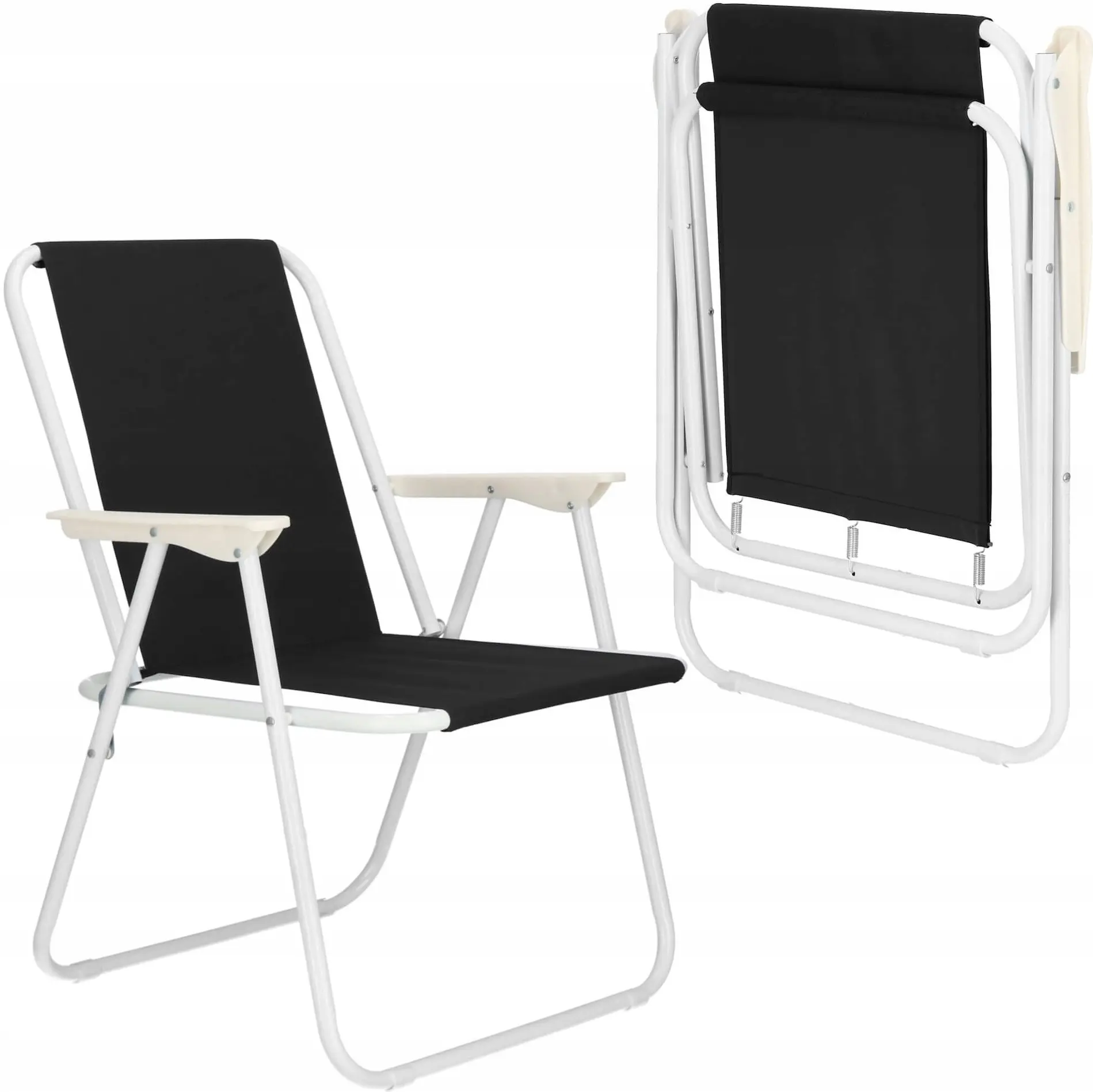 Scaun pliabil Springos Malaga GC0061 (Black/White) - 3