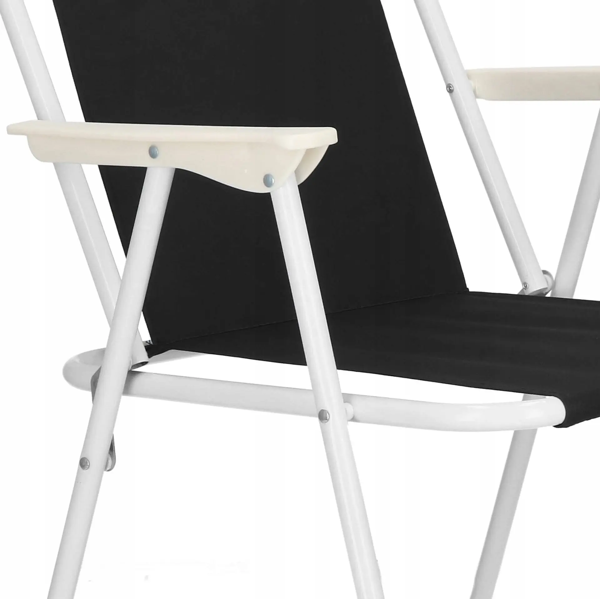 Scaun pliabil Springos Malaga GC0061 (Black/White) - 4