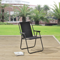 Scaun pliabil Springos Malaga GC0062 (Black)