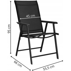 Scaun pliabil Springos Verona GF0079 (Black) Thumb