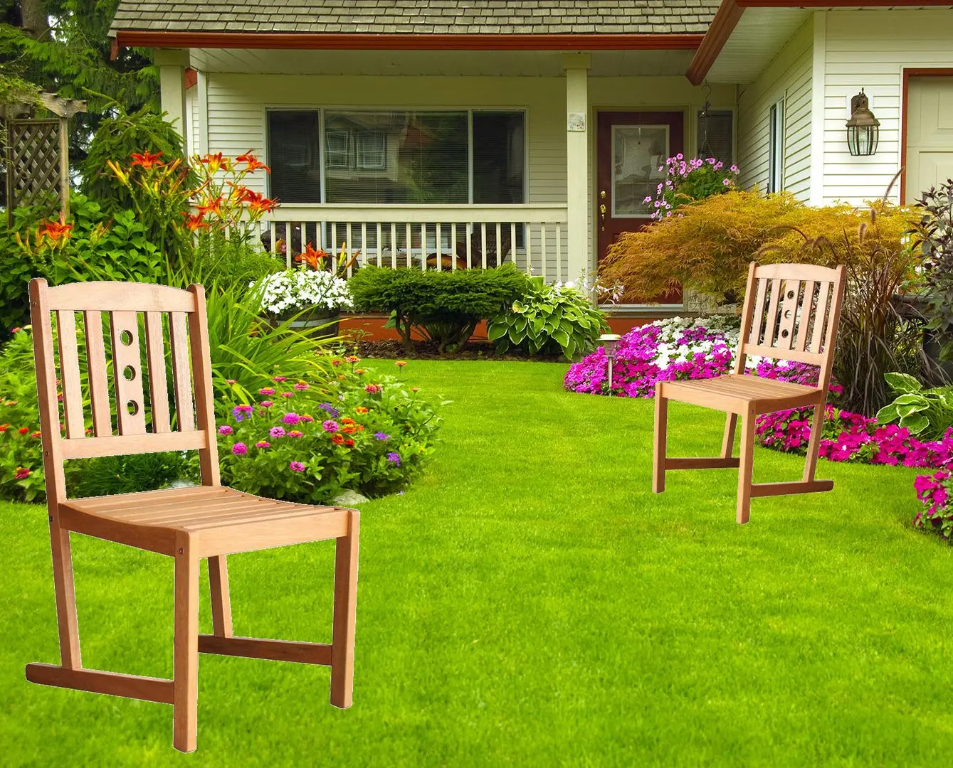 Садовый стул Strend Pro LEQ Kulby (Natural/Brown) - 3