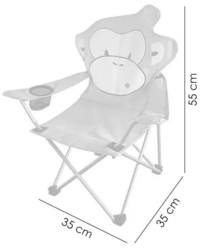 Scaun pliabil pentru copii Strend Pro Mono (Maro)