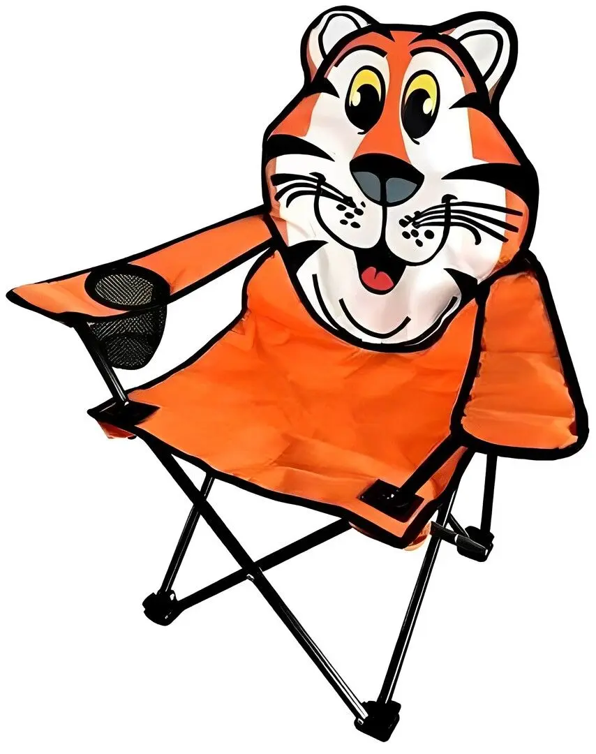 Scaun pliabil pentru copiiStrend Pro Tigre (Orange/Black)