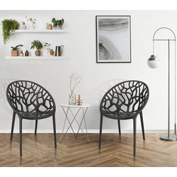 Scaun de grădină Sunrise C-58 PP (Black) Thumb