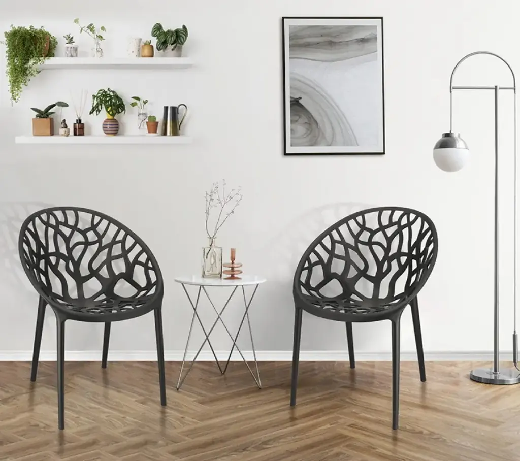 Scaun de grădină Sunrise C-58 PP (Black)