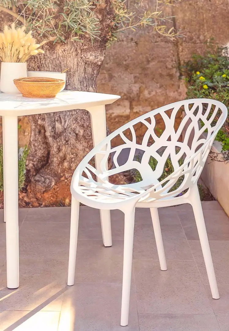 Scaun de grădină Sunrise C-58 PP (White)