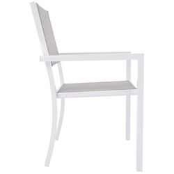 Scaun de gradina Tempo Kondela Dorio (White/Light Grey) Thumb
