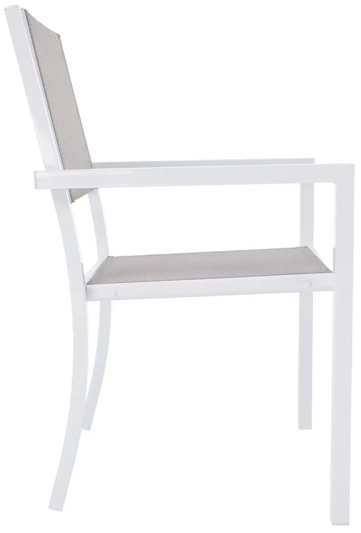 Scaun de gradina Tempo Kondela Dorio (White/Light Grey) - 3