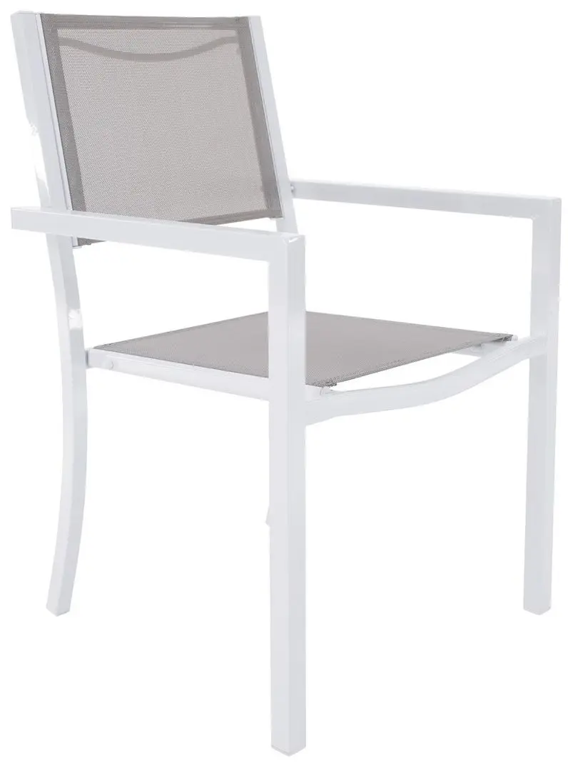 Scaun de gradina Tempo Kondela Dorio (White/Light Grey) - 13