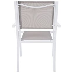 Scaun de gradina Tempo Kondela Dorio (White/Light Grey) Thumb