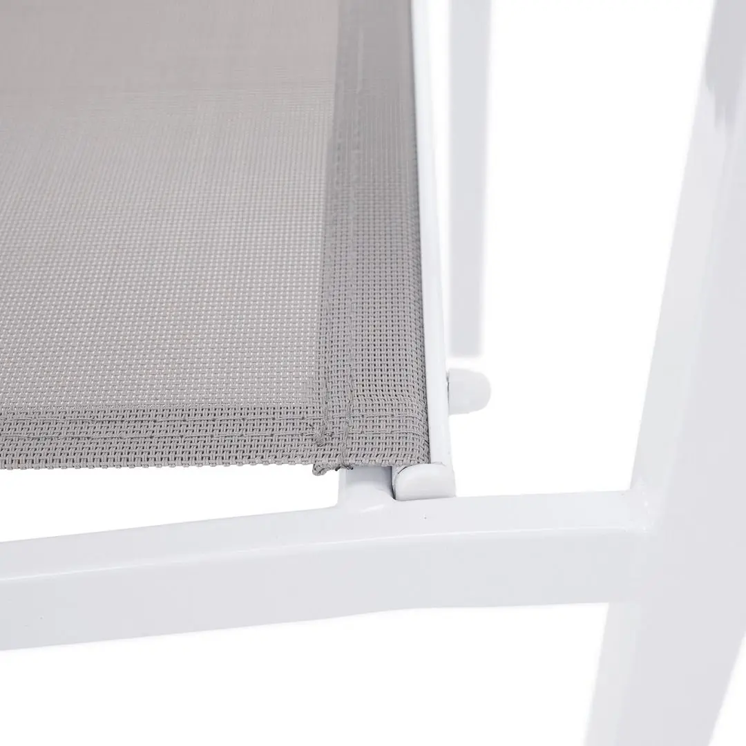Scaun de gradina Tempo Kondela Dorio (White/Light Grey) - 7