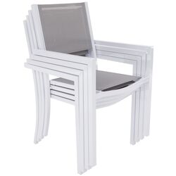 Scaun de gradina Tempo Kondela Dorio (White/Light Grey) Thumb