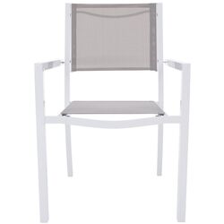 Scaun de gradina Tempo Kondela Dorio (White/Light Grey) Thumb
