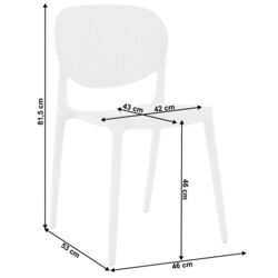 Садовый стул Tempo Kondela Fedra New (White) Thumb