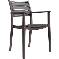 Садовый стул Tempo Kondela Herta (Grey/Brown) Thumb