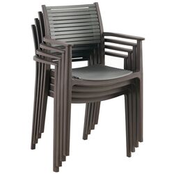 Садовый стул Tempo Kondela Herta (Grey/Brown) Thumb