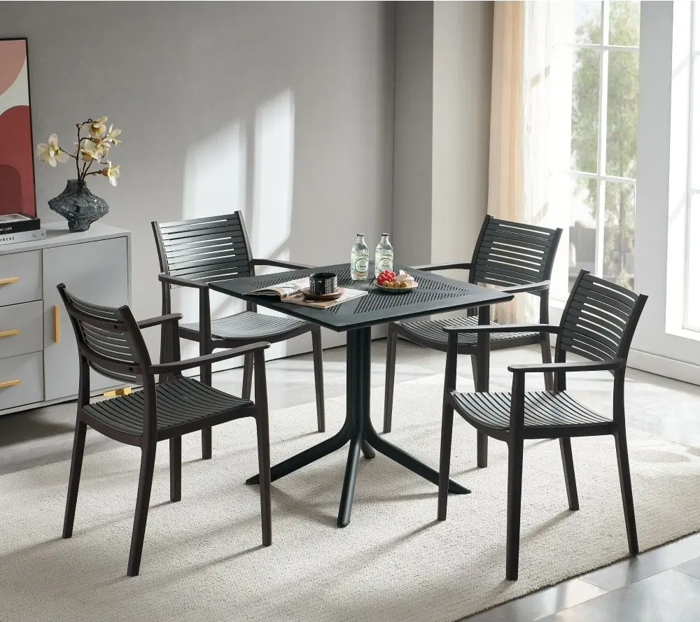 Садовый стул Tempo Kondela Herta (Grey/Brown)