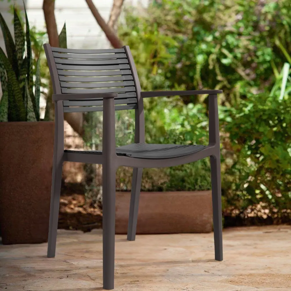 Садовый стул Tempo Kondela Herta (Grey/Brown)