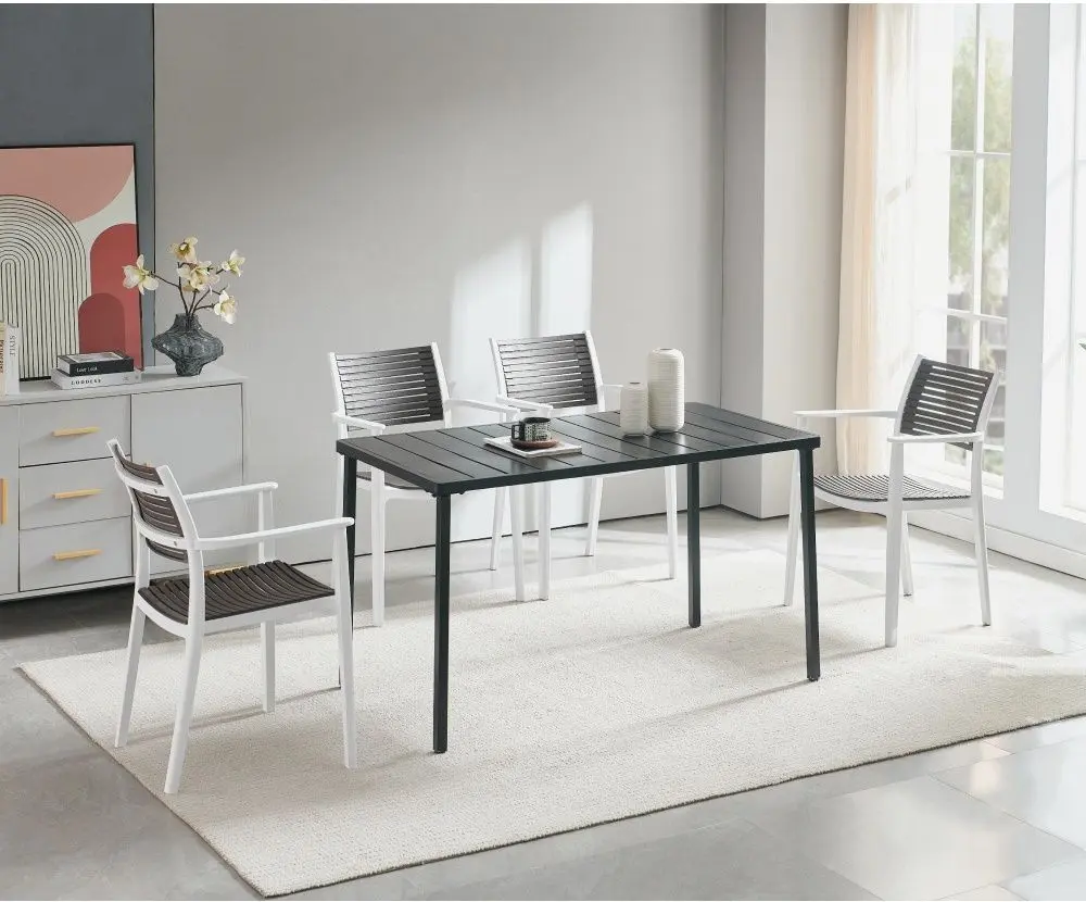 Садовый стул Tempo Kondela Herta (Grey/White) - 5