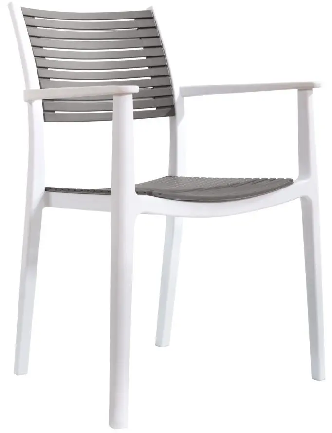 Садовый стул Tempo Kondela Herta (Grey/White) - 2
