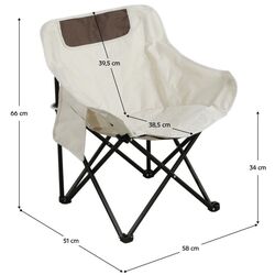 Садовый стул Tempo Kondela Urao (Beige/Black) Thumb