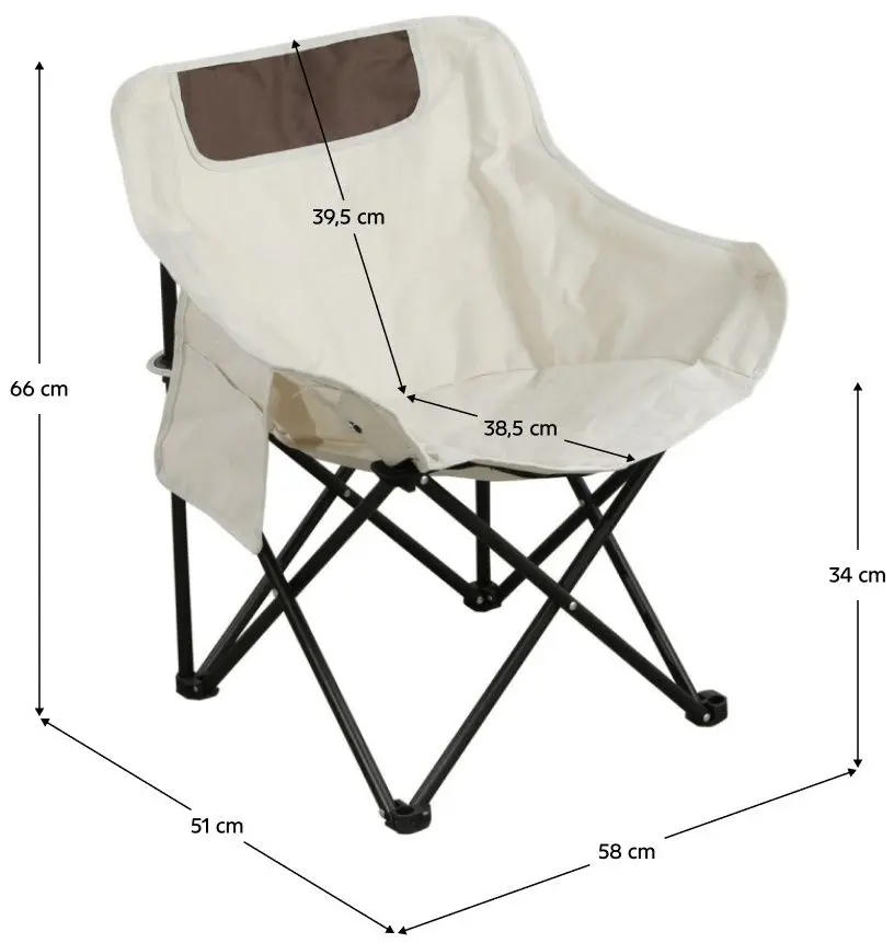 Садовый стул Tempo Kondela Urao (Beige/Black)