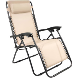 Scaun pliabil Tempo Kondela Gerald New (Beige/Black) Thumb