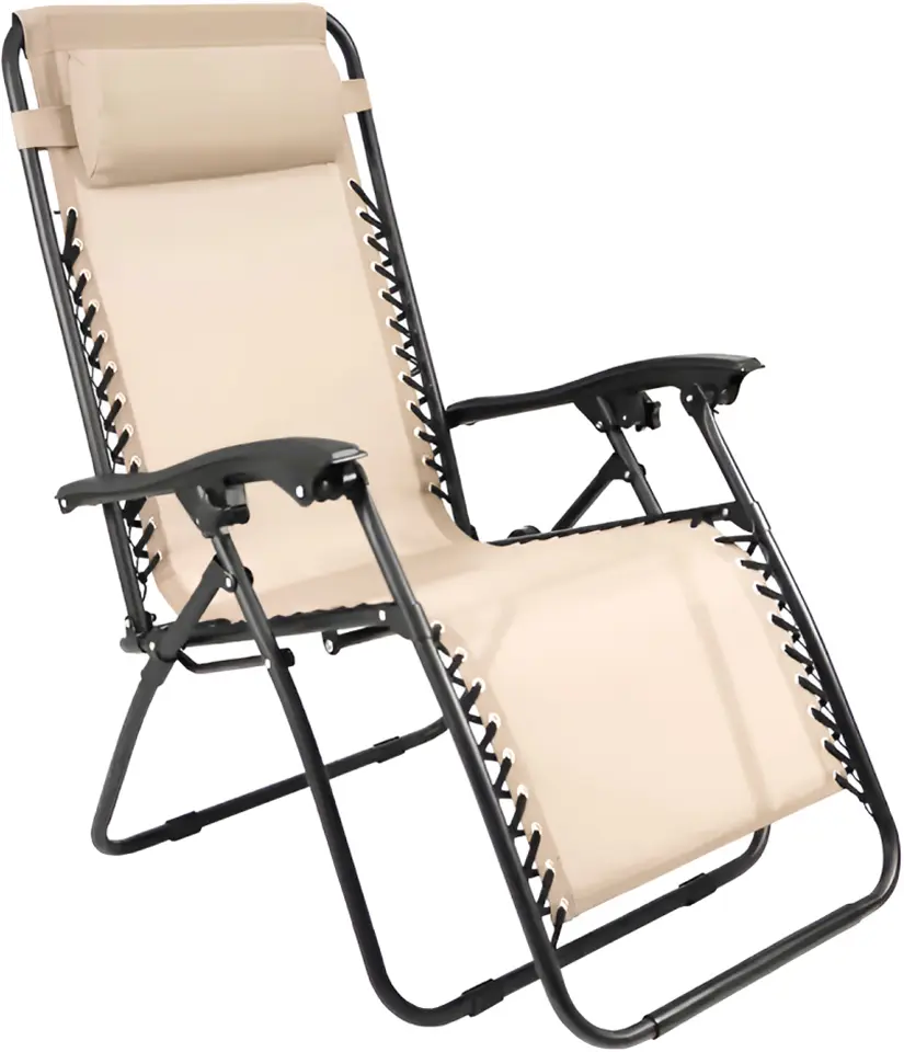 Scaun pliabil Tempo Kondela Gerald New (Beige/Black)