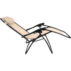 Scaun pliabil Tempo Kondela Gerald New (Beige/Black) Thumb