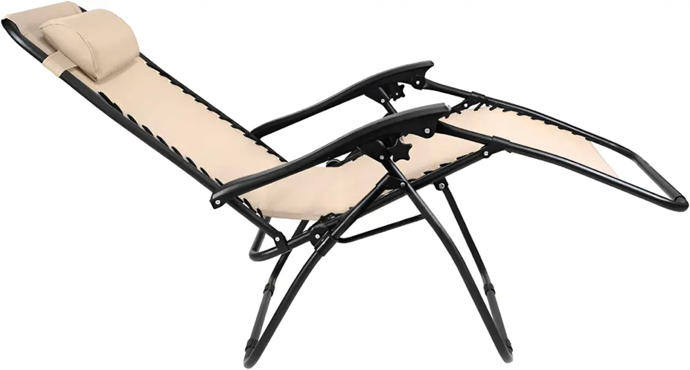 Scaun pliabil Tempo Kondela Gerald New (Beige/Black)