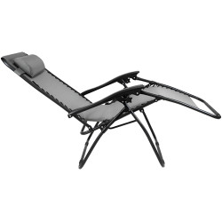 Scaun pliabil Tempo Kondela Gerald New (Light Gray/Black) Thumb