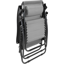 Scaun pliabil Tempo Kondela Gerald New (Light Gray/Black) Thumb