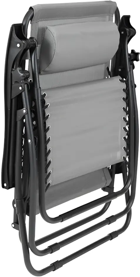 Scaun pliabil Tempo Kondela Gerald New (Light Gray/Black)