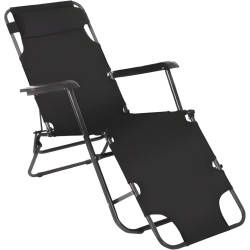 Scaun pliabil Tempo Kondela Reged (Black) Thumb