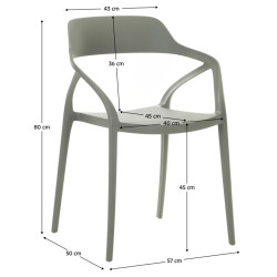 Стул Tempo Kondela Alfio (Grey) Thumb