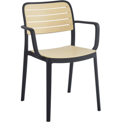 Scaun Tempo Kondela Kardos Typ 2 (Black/Beige) Thumb