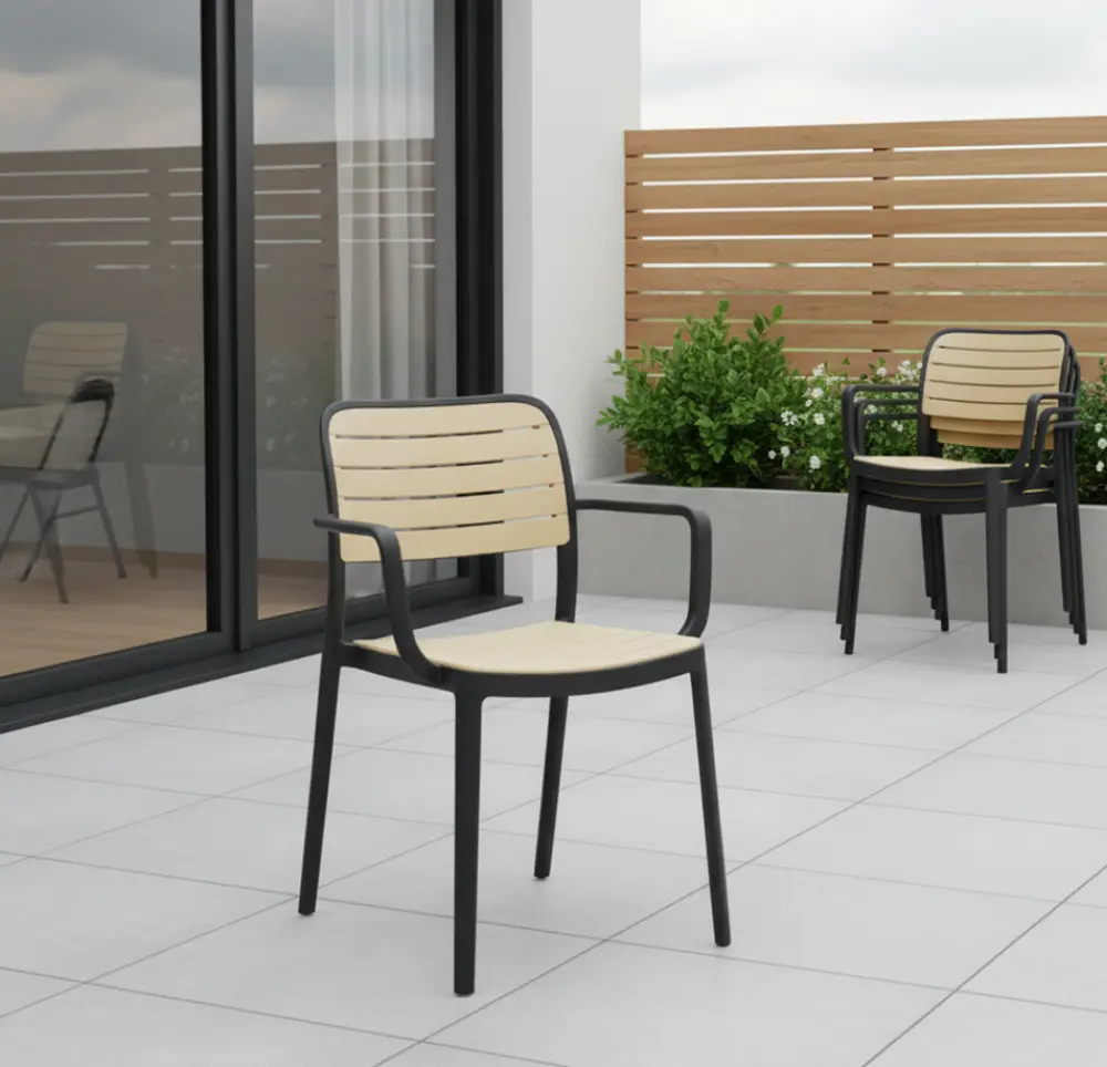 Scaun Tempo Kondela Kardos Typ 2 (Black/Beige)