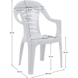 Scaun Tempo Kondela Kesia (White) Thumb